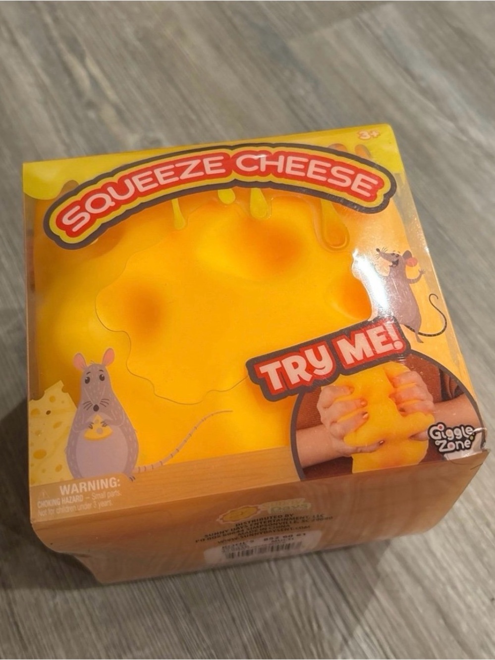 Squeeze Yellow Cheese Toy by Squeeze